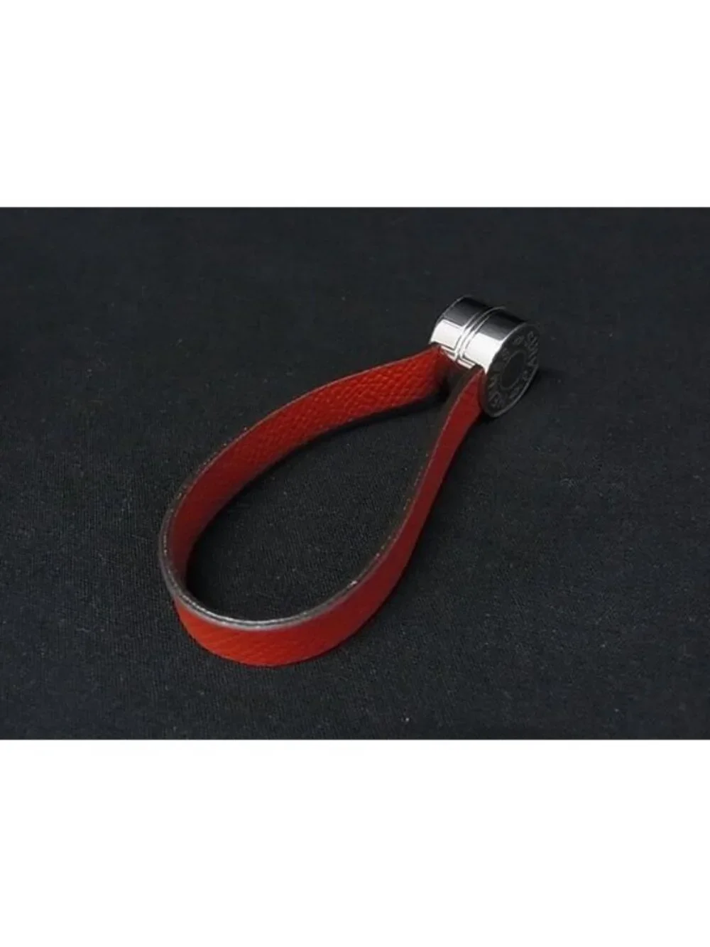 Hermes Maris Series Veau Epsom Silver Glove Holder Orange Gloves
